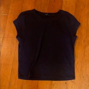 A forever 21 navy blue crop top